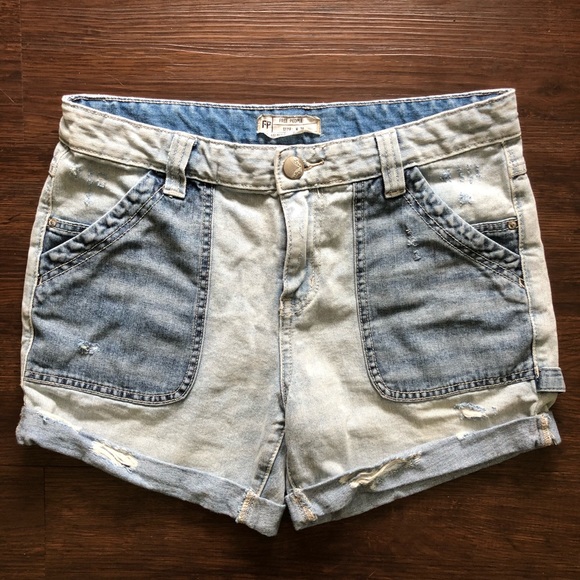 Free People Pants - Free People Distressed High Waisted Shorts 28W